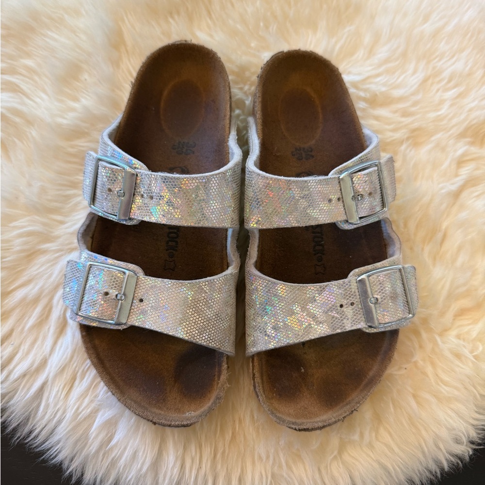 Birkenstock Kids' Silver Sandals